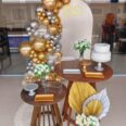 Decoração Prata e Dourada